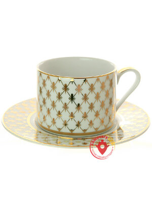 Чашка с блюдцем чайная форма Соло рисунок Сетка-джаз 300 мл ИФЗ