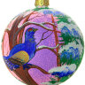 Новогодняя игрушка на елку шар "Сказочная птица" d 100 мм