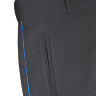 Черные брюки галифе из габардина с синим кантом