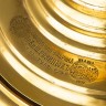 Антикварный самовар на дровах 8 литров желтый форма "груша" фабрика братьев Рузиных