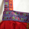 Русский народный костюм "Дуняша" женский хлопковый красный сарафан и блузка