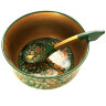 Набор для супа Хохлома "Кудрина на зеленом фоне" 21 предмет