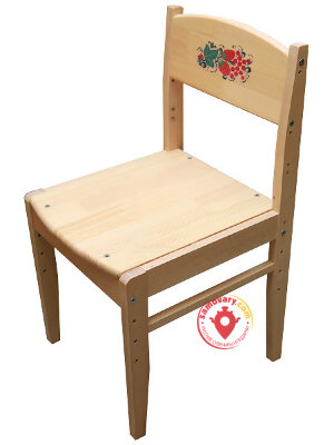 Растущий стул детский "Кроха" с рисунком на спинке 1- 3 рост.кат., арт. 79210000000