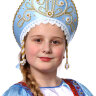 Кокошник голубой "Девичий"