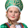 Кокошник зеленый "Девичий"
